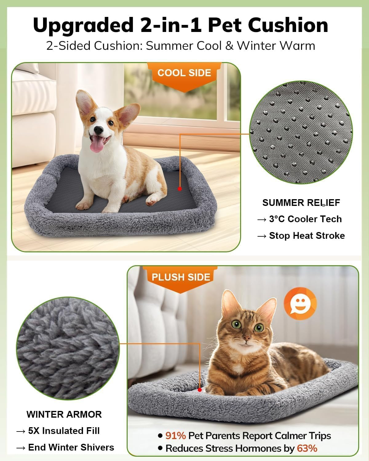 Soft Cat Carrier for Medium to Large Cats (up to 20 lbs) with Dual-Sided Cushion, Secure Buckle, and Foldable Bowl - Versatile Pet Carrier for Small Dogs (Dark Gray)