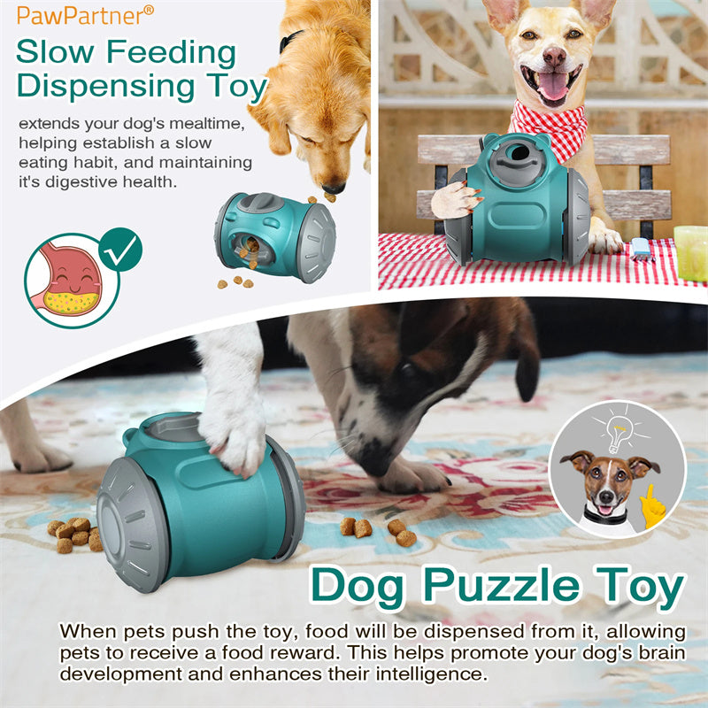 Interactive Dog Tumbler Toy - IQ Enhancing Slow Feeder for Small to Medium Dogs and Cats, Balance Training Pet Product